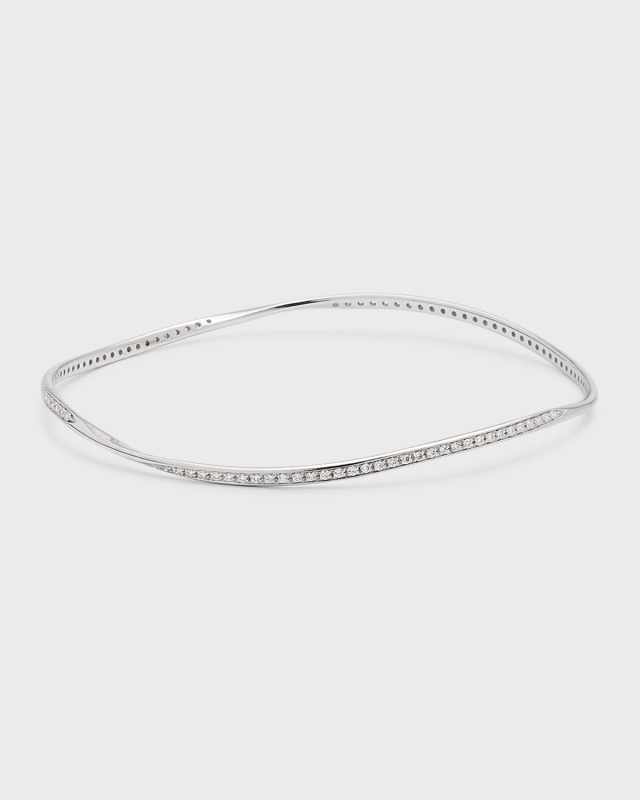 Marrakech 18K White Gold Single Strand Diamond Bracelet
